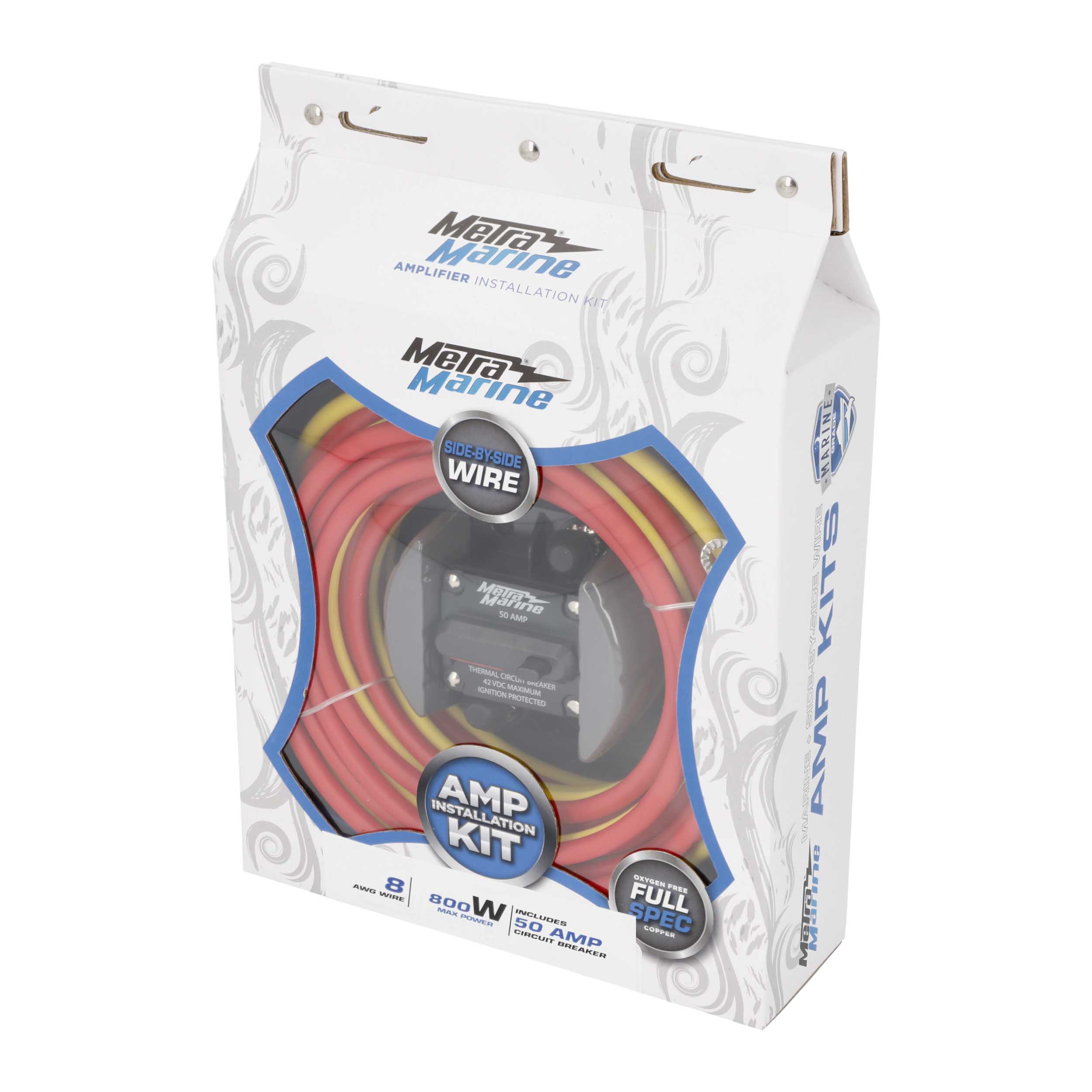 8 AWG Marine Amp Kit - 20ft. w/ Circuit Breaker