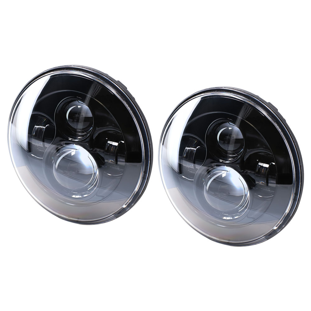 7" LED Light with Black Face - 7 Inch, 9 LED