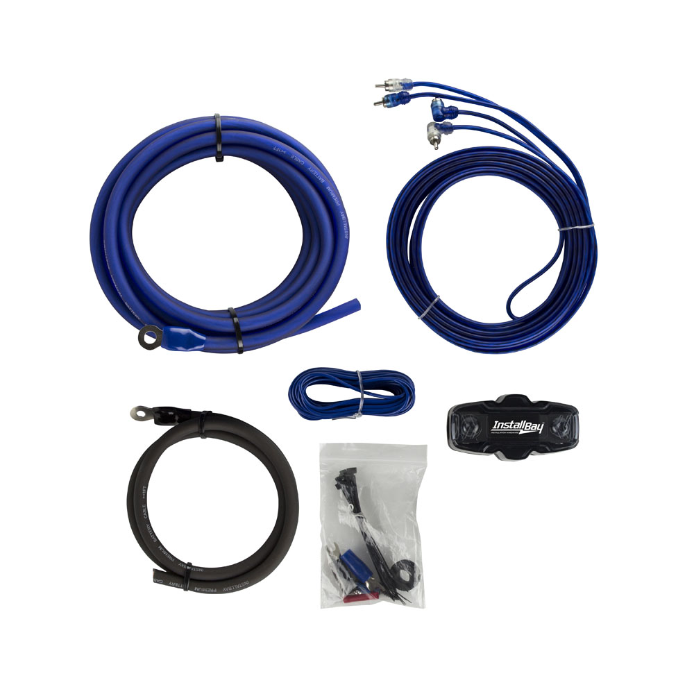 INSTALL BAY CCA 4GA Value AMP Kit 1600W - with ANL fuse