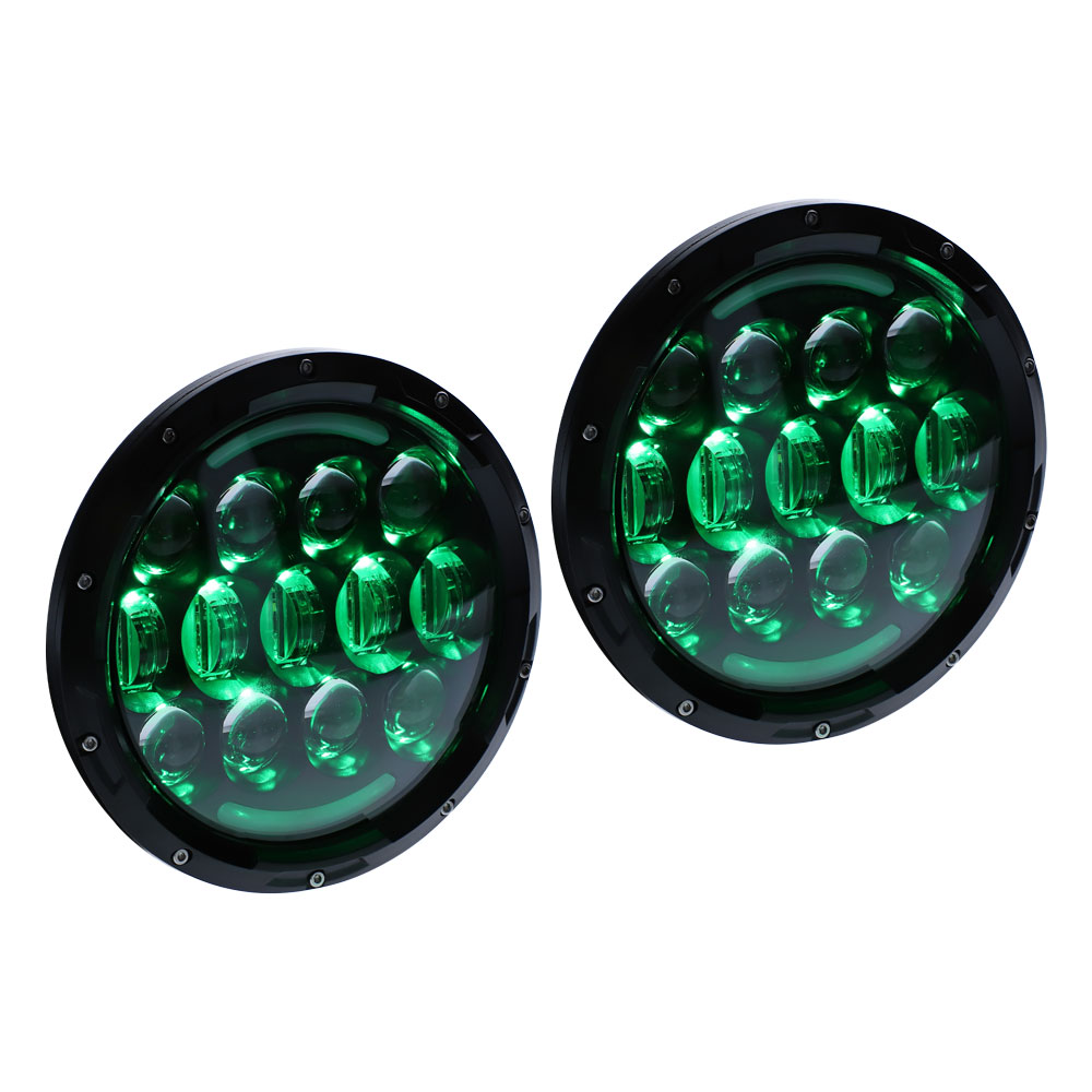 Improved RGB Backlit 7" LED Light - 7 Inch, 15 LED