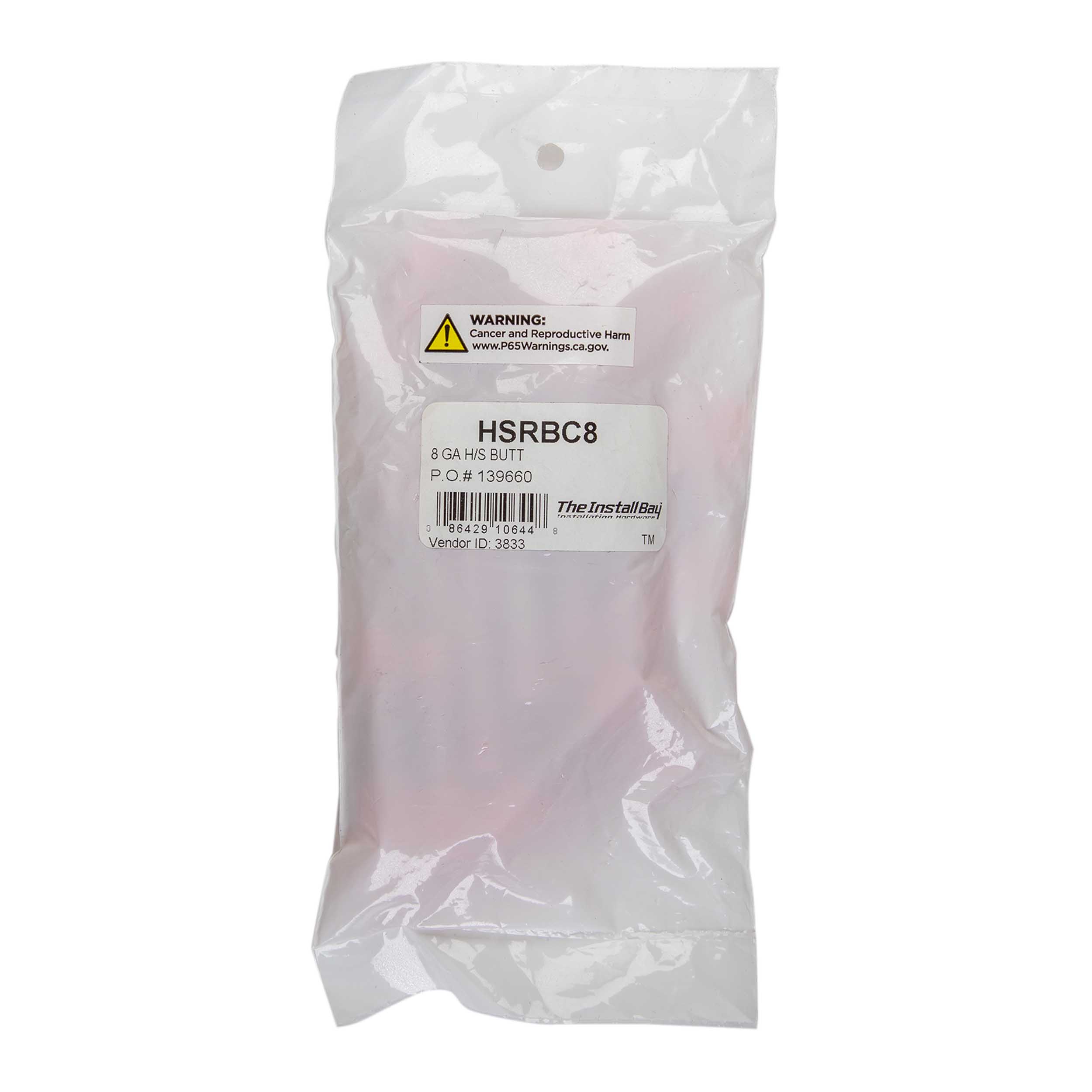 Heat Shrink Red Butt Connector 8 Gauge - Package of 25