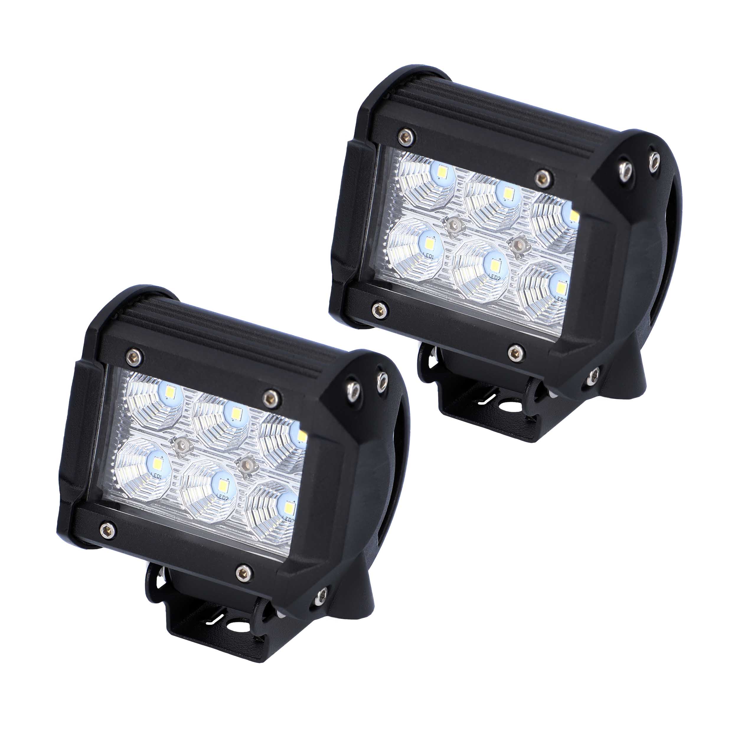 Daytona Lights Cube LED Lights - 4 Inch Pair - 6 LED