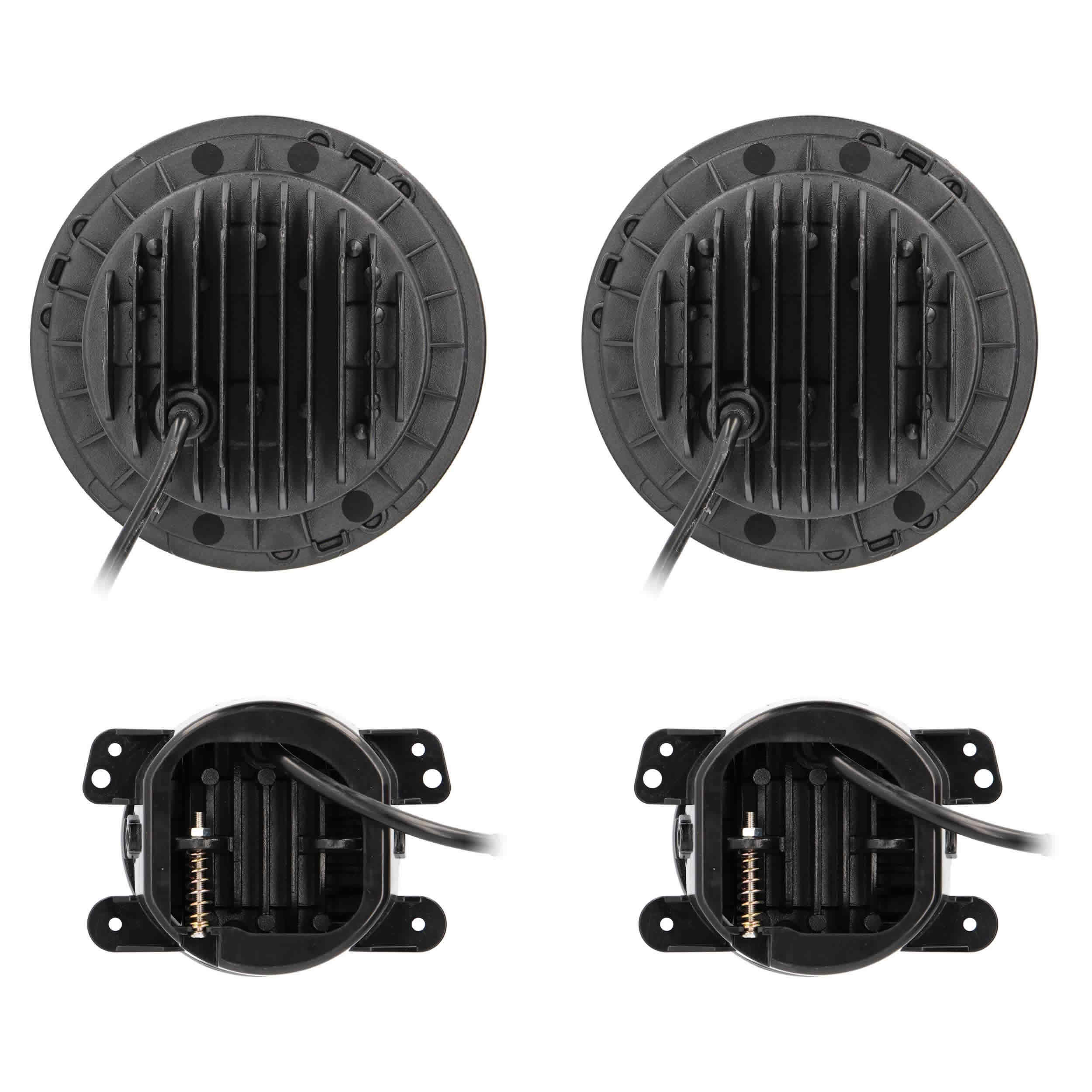 Chasing Halo LED 7" Headlights & 4" Fog Lights w/Controller