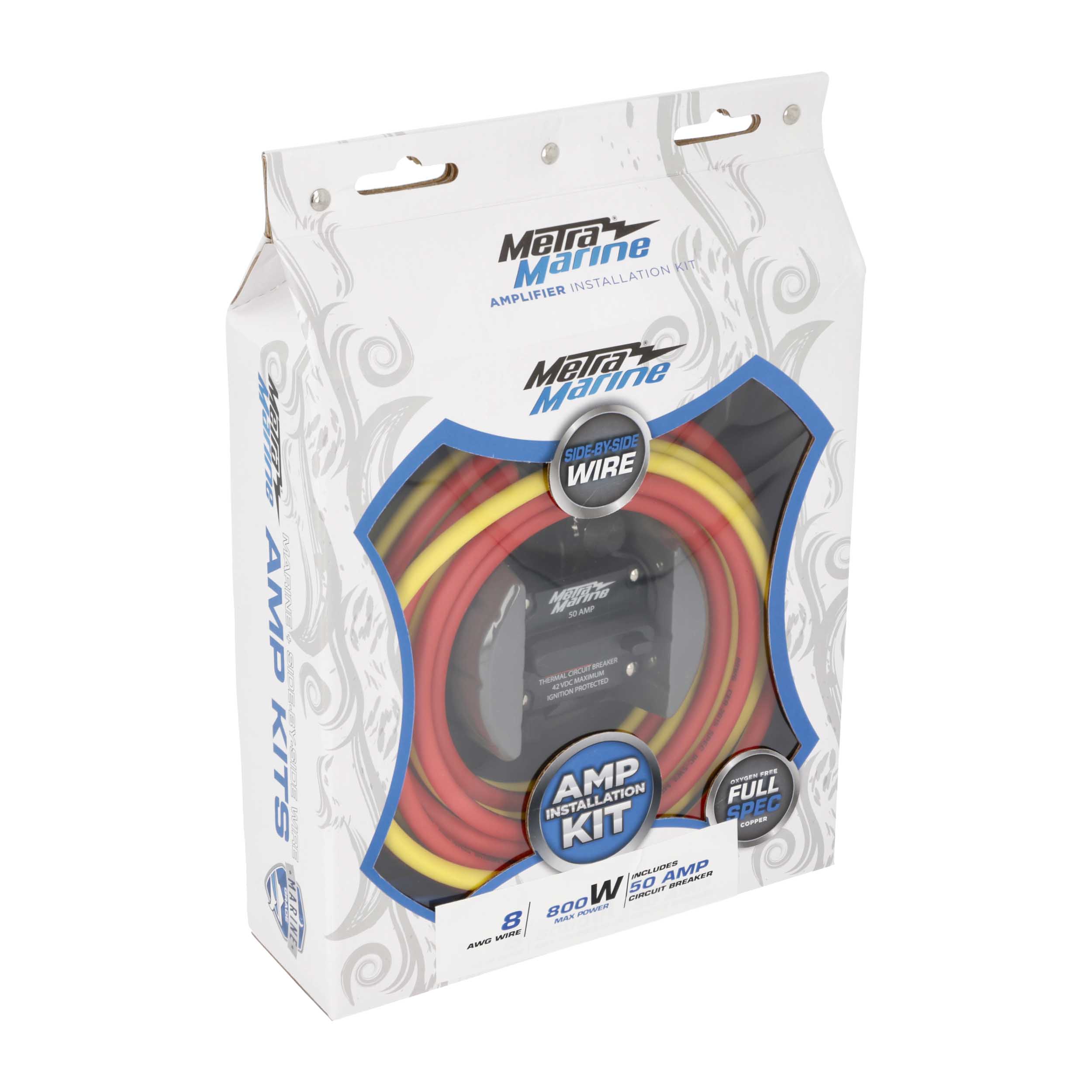 8 AWG Marine Amp Kit - 10ft. w/ Circuit Breaker