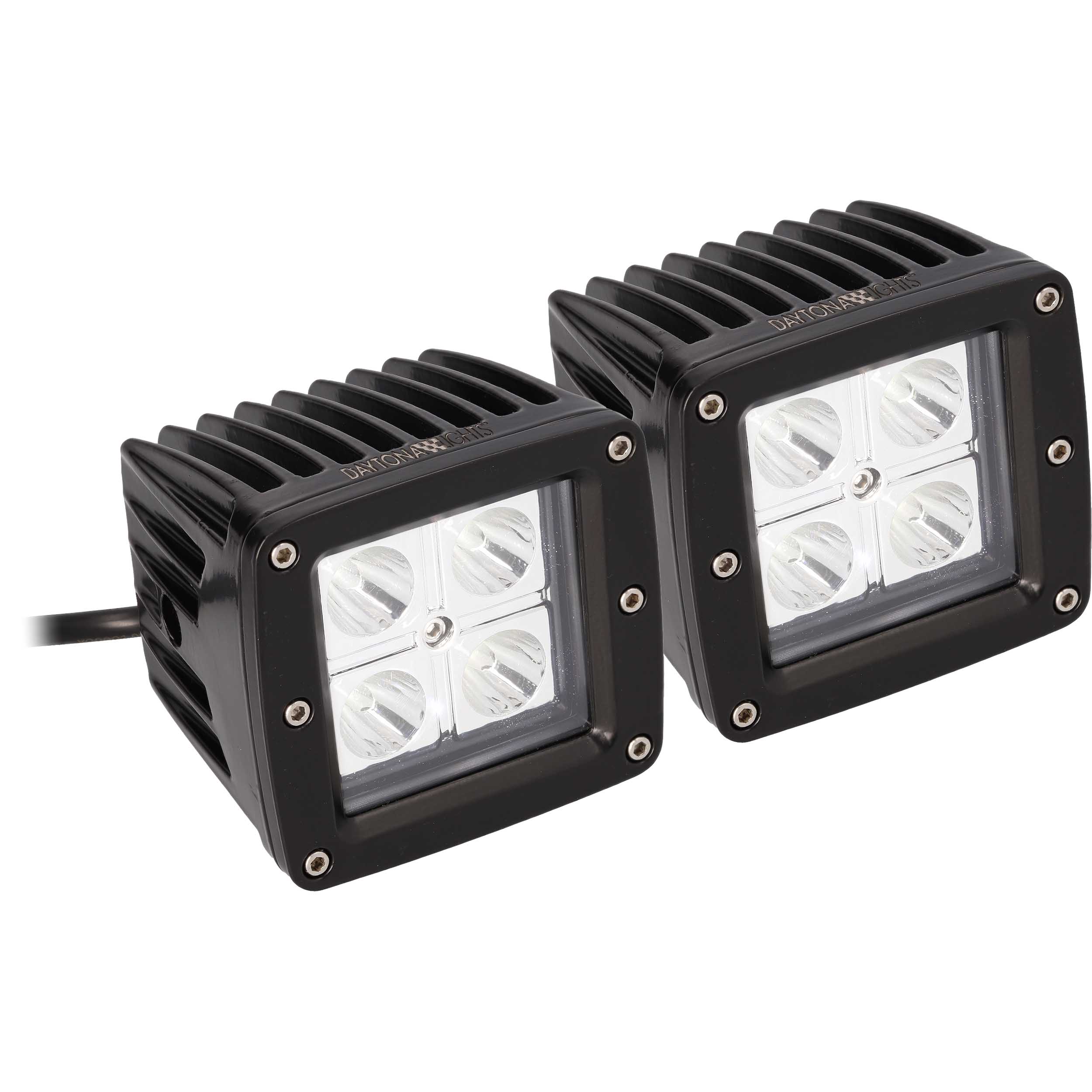 Daytona Lights 3" Cube Light - 4 LED Spot (2Pk)